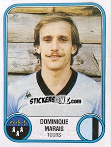 Figurina Dominique Marais - Football France 1982-1983 - Panini