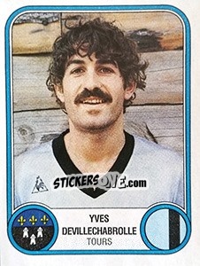 Sticker Yves Devillechabrolle - Football France 1982-1983 - Panini