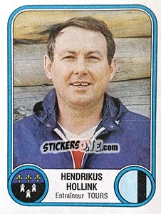 Cromo Hendrikus Hollink - Football France 1982-1983 - Panini