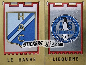 Sticker Ecusson Le Havre / Libourne - Football France 1982-1983 n. 365 - Panini