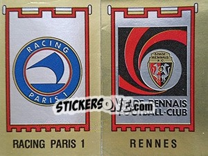 Sticker Ecusson Racing Paris 1 / Rennes - Football France 1982-1983 n. 368 - Panini