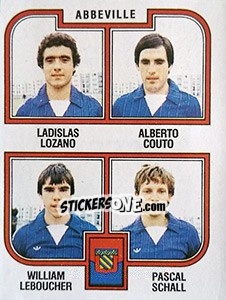 Sticker Lozano / Couto / Leboucher / Schall - Football France 1982-1983 n. 372 - Panini