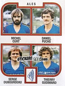 Figurina Curt / Fuchs /  Dubourdeau / Gudimard - Football France 1982-1983 n. 374 - Panini