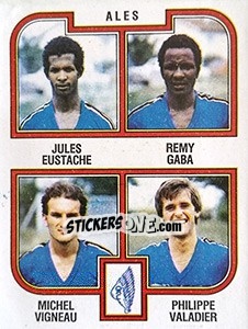 Figurina Eustache / Gaba / Vigneau / Valadier - Football France 1982-1983 n. 375 - Panini
