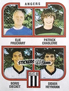 Cromo Elie Fruchart / Chaslerie / Diecket / Heymann - Football France 1982-1983 - Panini