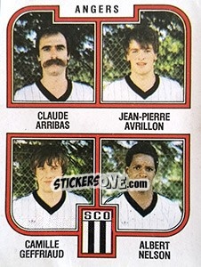 Sticker Arribas / Avrillon / Gaffriaud / Nelson - Football France 1982-1983 n. 377 - Panini