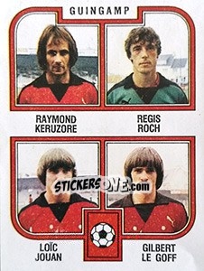 Cromo Keruzore / Roch / Jouan /  Le Goff - Football France 1982-1983 - Panini