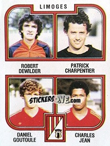 Sticker Dewilder / Charpemtier / Goutoule / Jean - Football France 1982-1983 n. 400 - Panini