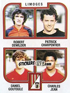 Figurina Dewilder / Charpemtier / Goutoule / Jean - Football France 1982-1983 - Panini