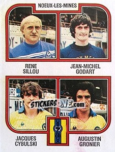 Sticker Sillou / Godart / Cybulski / Gronier - Football France 1982-1983 n. 409 - Panini