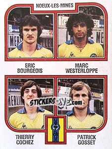 Figurina Bourgeois / Westerloppe / Cochez / Gosset - Football France 1982-1983 - Panini