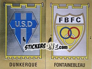 Sticker Ecusson Dunkerque / Fontainbleau - Football France 1982-1983 n. 426 - Panini