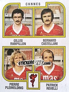 Figurina Rampillon / Castellani / Pleimelding / Revelli - Football France 1982-1983 - Panini