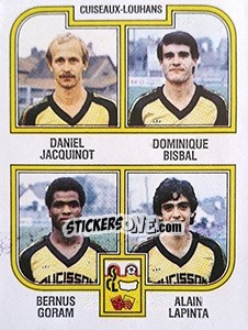 Sticker Jacquinot / Bisbal / Goram / Lapinta - Football France 1982-1983 n. 444 - Panini
