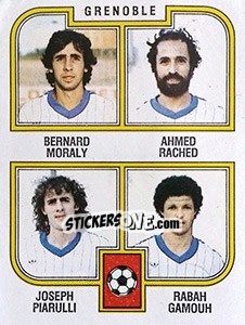 Sticker Moraly / Rached / Piarulli / Gamouh - Football France 1982-1983 n. 453 - Panini