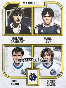 Sticker Gransart /  Levy / Anigo / Gilles - Football France 1982-1983 n. 457 - Panini