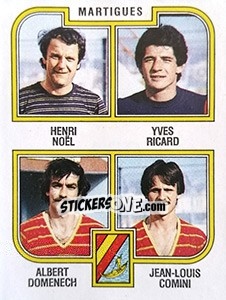 Sticker Noel / Ricard / Domenech / Comini - Football France 1982-1983 n. 460 - Panini