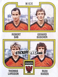 Sticker Sab / Buscher / Larsson / Kaiser - Football France 1982-1983 n. 468 - Panini