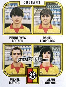 Cromo Boitard / Leopoldes / Mathou / Queyrel - Football France 1982-1983 - Panini