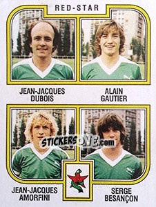 Cromo Dubois / Gautier / Amorfini / Bescanon - Football France 1982-1983 n. 473 - Panini