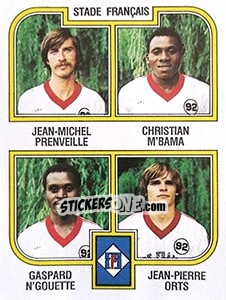 Figurina Prenveille / M'Bama / N'Gouette / Orts - Football France 1982-1983 - Panini