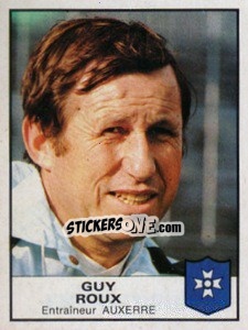 Sticker Guy Roux - Football France 1983-1984 - Panini
