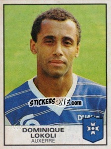 Sticker Dominique Lokoli - Football France 1983-1984 - Panini