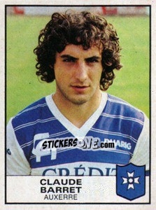 Sticker Calude Barret - Football France 1983-1984 n. 10 - Panini