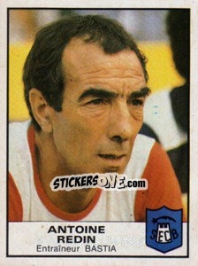 Sticker Antoine Redin - Football France 1983-1984 - Panini
