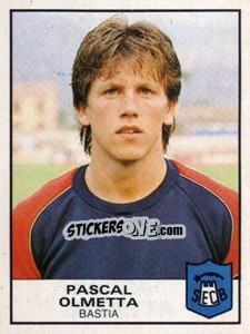 Sticker Pascal Olmetta - Football France 1983-1984 - Panini