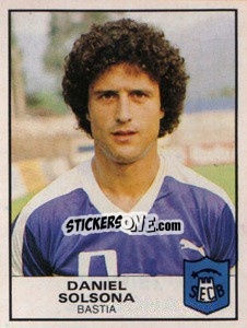 Figurina Daniel Solsona - Football France 1983-1984 - Panini