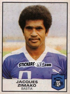 Figurina Jacques Zimako - Football France 1983-1984 - Panini