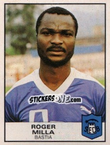 Figurina Roger Milla - Football France 1983-1984 n. 33 - Panini