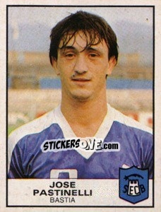 Sticker Jose Pastinelli - Football France 1983-1984 - Panini