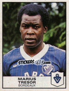 Sticker Marius Tresor - Football France 1983-1984 - Panini