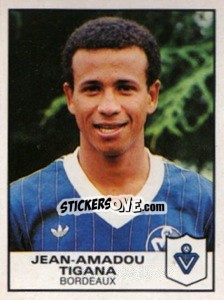 Figurina Jean-Amadou Tigana - Football France 1983-1984 - Panini