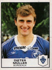 Sticker Dieter Muller - Football France 1983-1984 - Panini