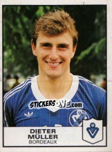 Sticker Dieter Muller - Football France 1983-1984 n. 50 - Panini