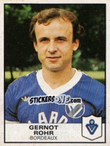 Sticker Gernot Rohr - Football France 1983-1984 n. 54 - Panini