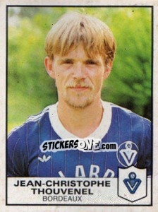 Cromo Jean-Christophe Thouvenel - Football France 1983-1984 - Panini