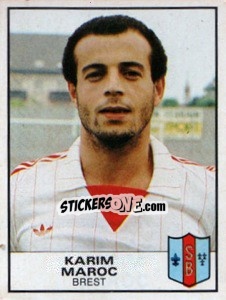 Sticker Karim Maroc - Football France 1983-1984 - Panini