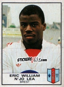 Sticker Eric William N'Jo Lea - Football France 1983-1984 - Panini