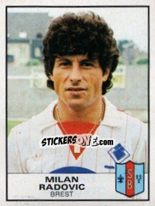 Cromo Milan Radovic - Football France 1983-1984 - Panini
