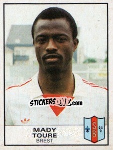 Figurina Mady Toure - Football France 1983-1984 - Panini
