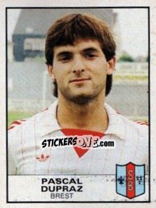 Sticker Pascal Dupraz - Football France 1983-1984 - Panini
