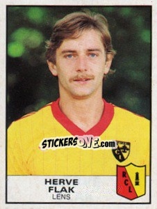 Figurina Herve Flak - Football France 1983-1984 - Panini