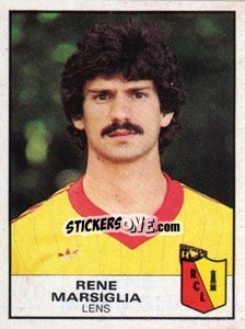 Sticker Rene Marsiglia - Football France 1983-1984 - Panini