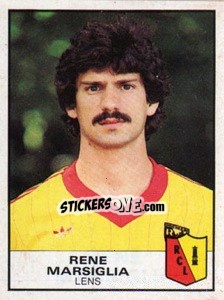 Figurina Rene Marsiglia - Football France 1983-1984 n. 100 - Panini