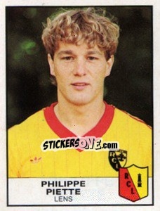 Sticker Philippe Piette - Football France 1983-1984 - Panini