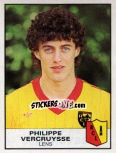 Sticker Philippe Vercruysse - Football France 1983-1984 - Panini